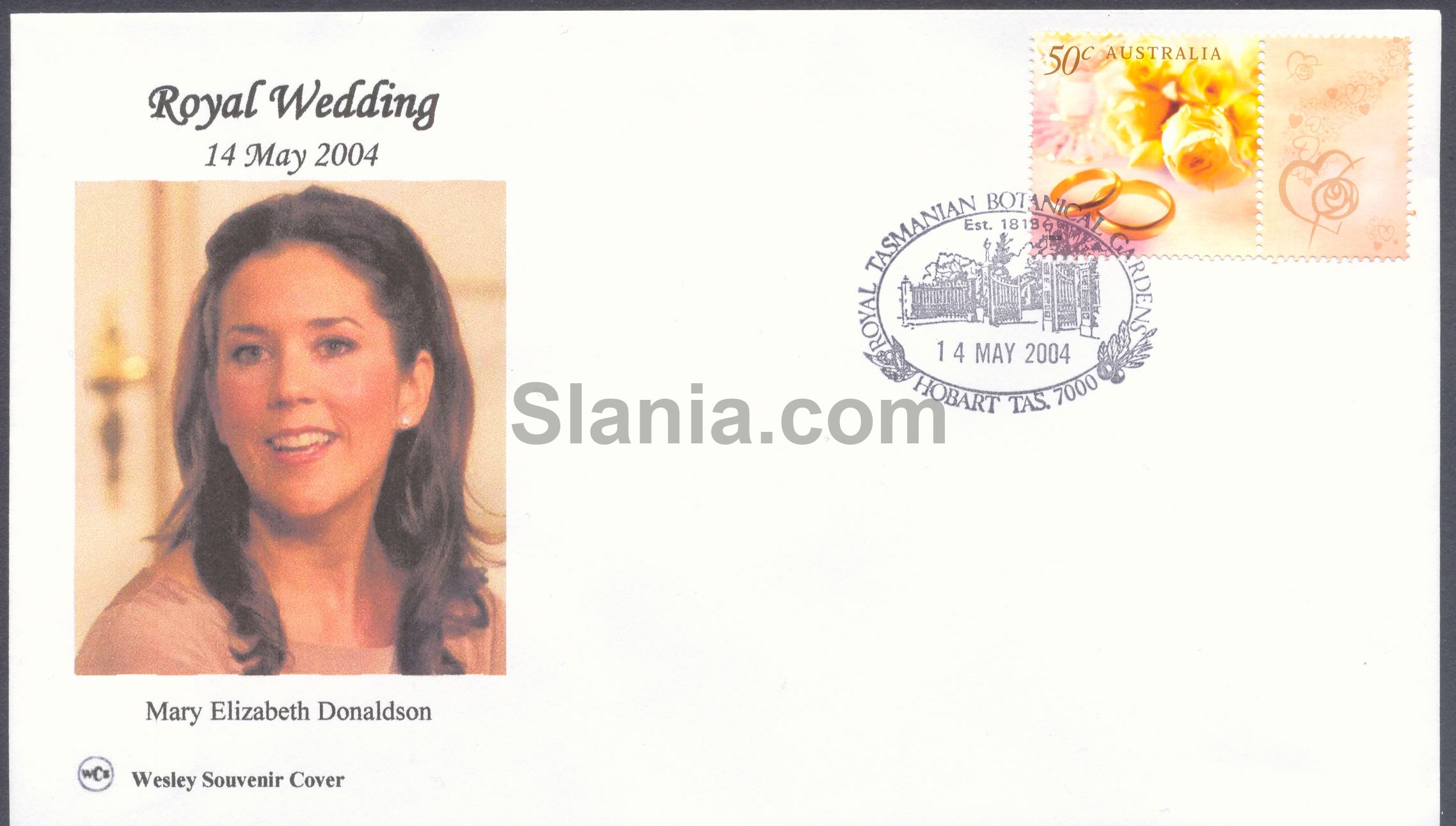 FDC kongelige bryllup mellem Kronprins Frederik og Mary Donaldson. (2)
