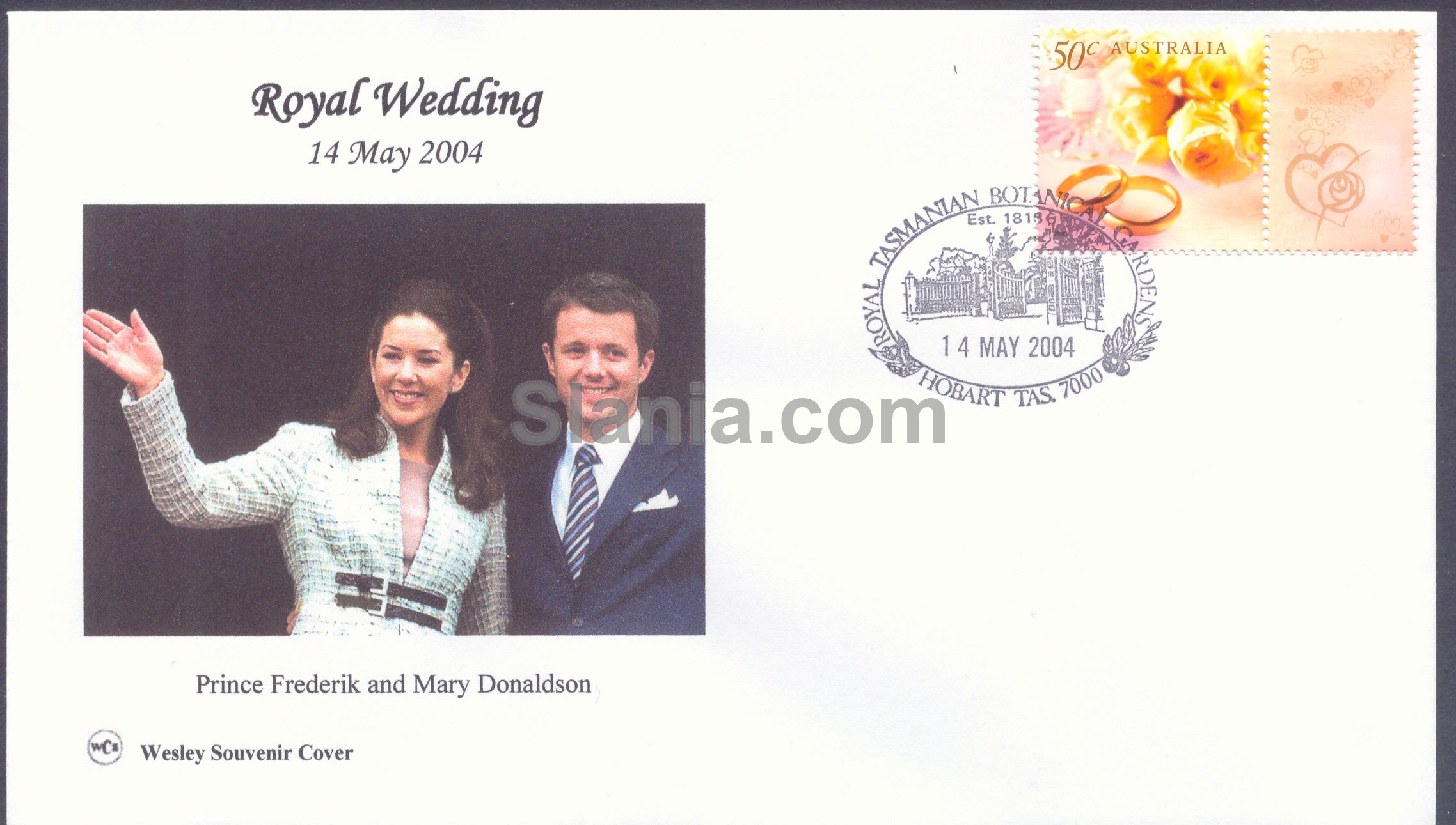 FDC kongelige bryllup mellem Kronprins Frederik og Mary Donaldson. (3)