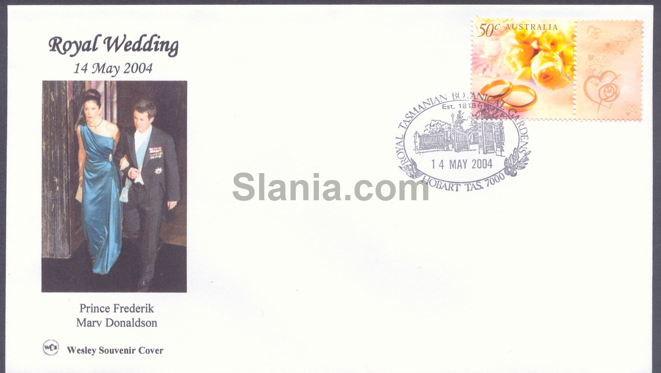 FDC kongelige bryllup mellem Kronprins Frederik og Mary Donaldson. (4)