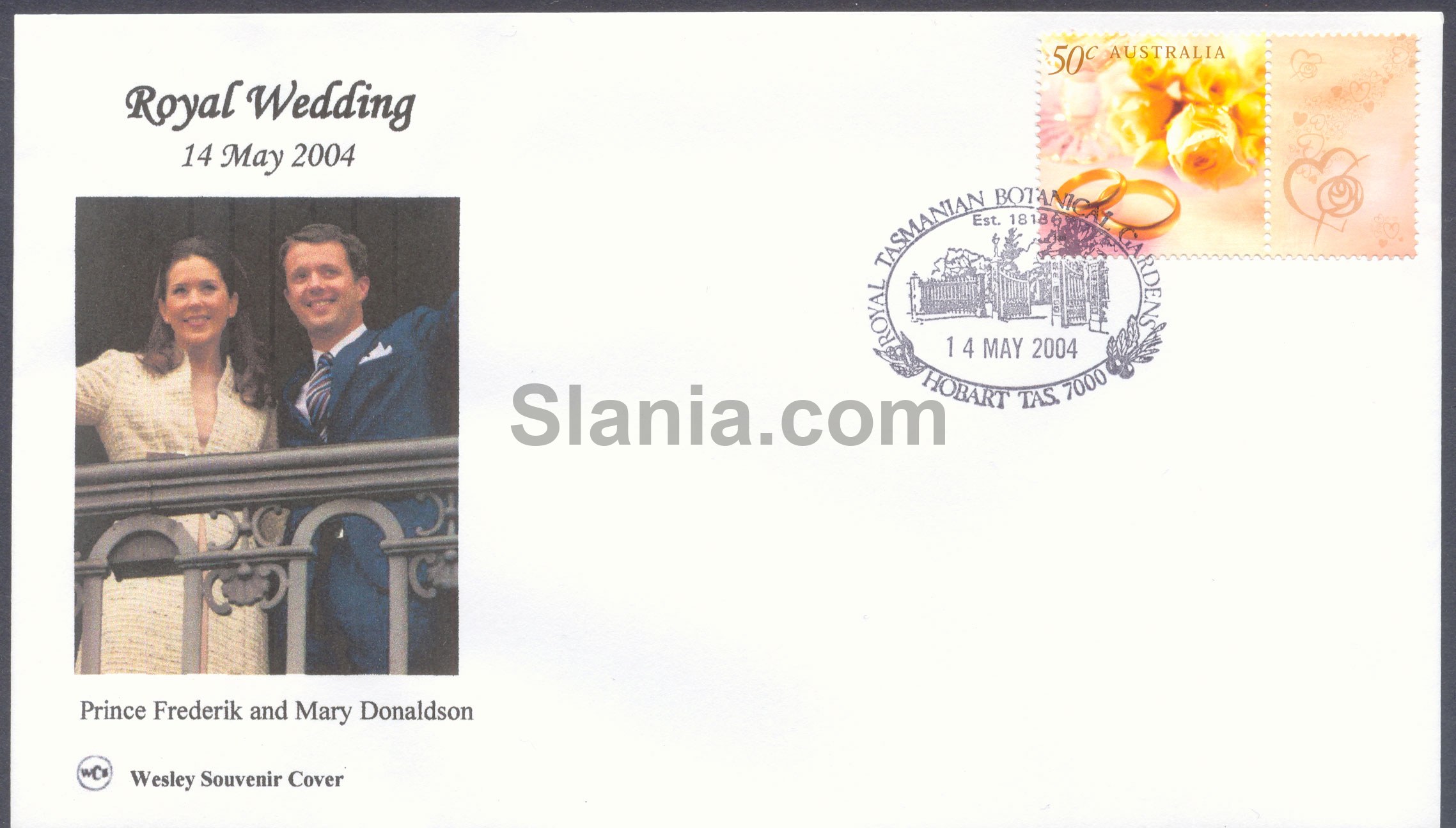FDC kongelige bryllup mellem Kronprins Frederik og Mary Donaldson. (6)