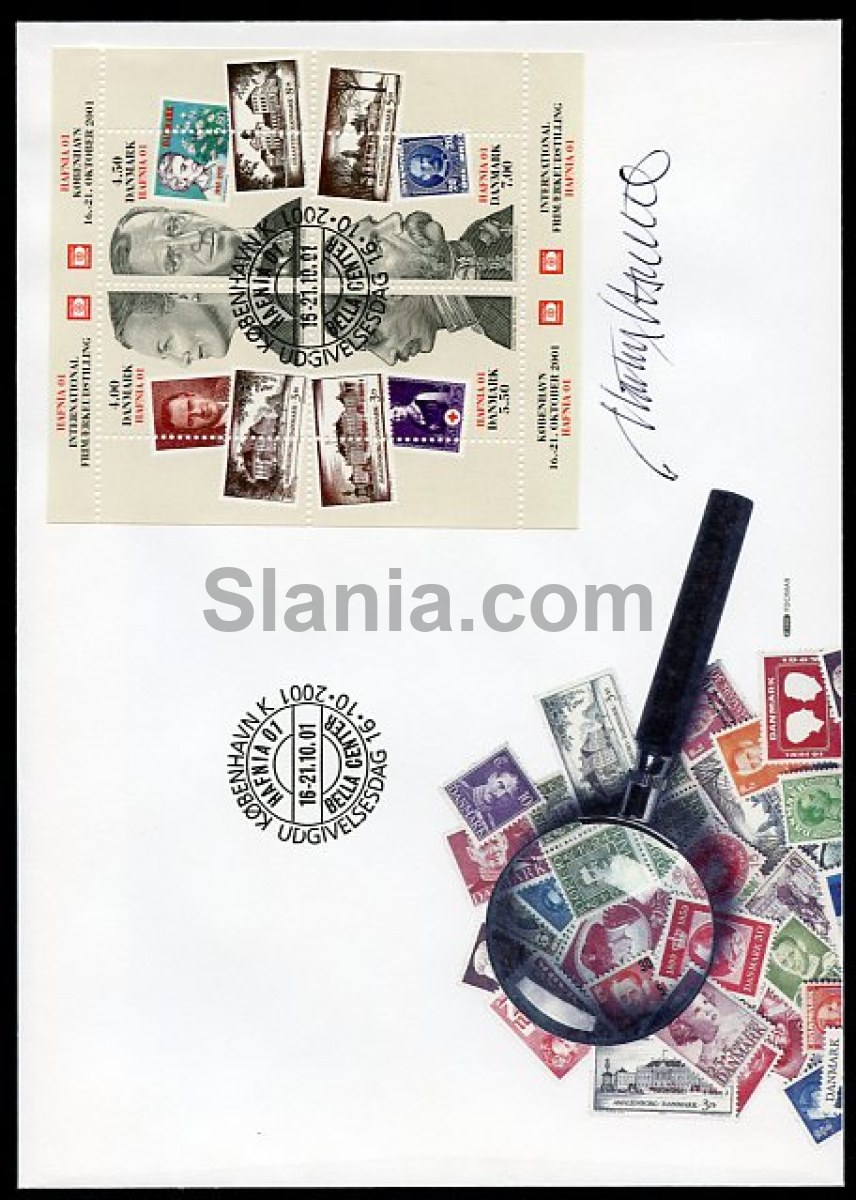 Hafnia 01 Danish first day envelope from 2001, with signature