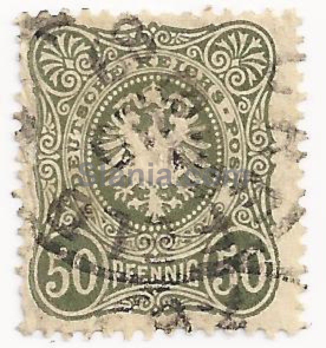 1880 50 Pfennig Deutsches Reichspost
